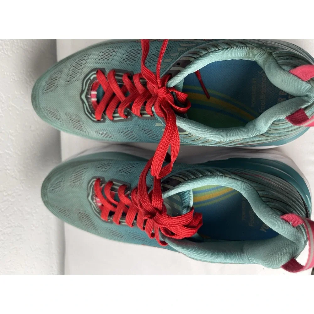 Hoka One One Bondi 6 Women Size 10 Teal Blue Running Shoes Sneakers 1019270 CGSL